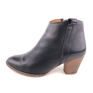 Madewell The Billie Black Leather Ankle Booties 7